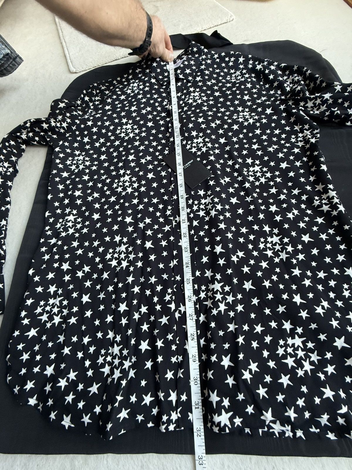 Saint Laurent Paris FW16 Saint Laurent black white star shirt 41 BNWT Hedi grail Size US L / EU 52-54 / 3 - 9 Thumbnail
