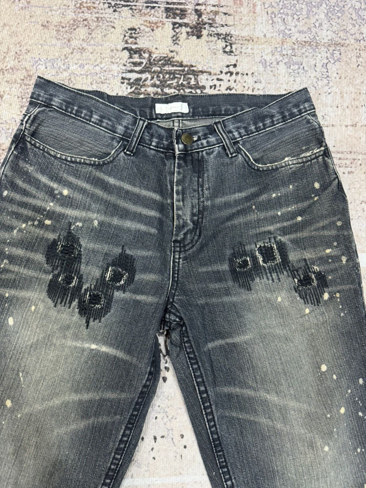 If Six Was Nine vintage NumberNine distress jeans non selvedge Size US 30 / EU 46 - 3 Thumbnail