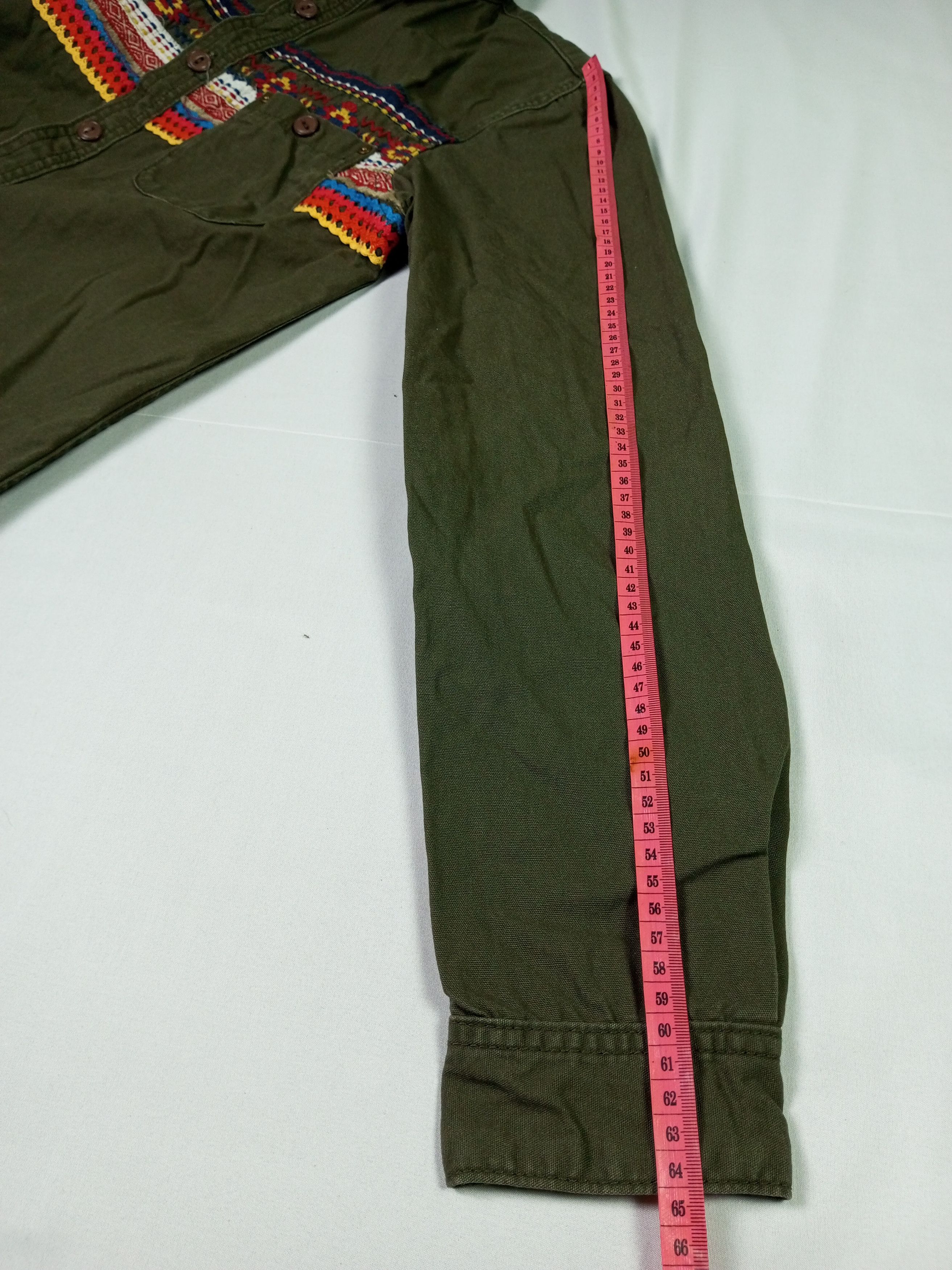 Japanese Brand TITICACA Embroidery navajo Long Sleeve Shirt Size US M / EU 48-50 / 2 - 12 Thumbnail