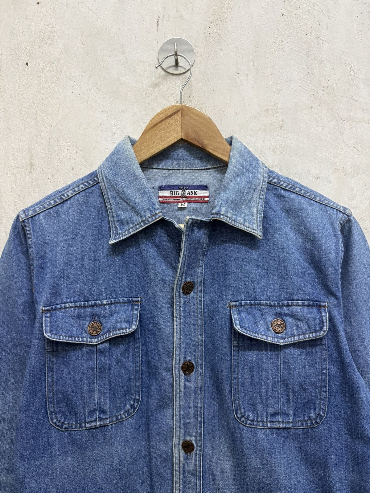 Vintage Vintage Big Yank Blue Denim Jean Trucker Jacket Size US M / EU 48-50 / 2 - 2 Thumbnail