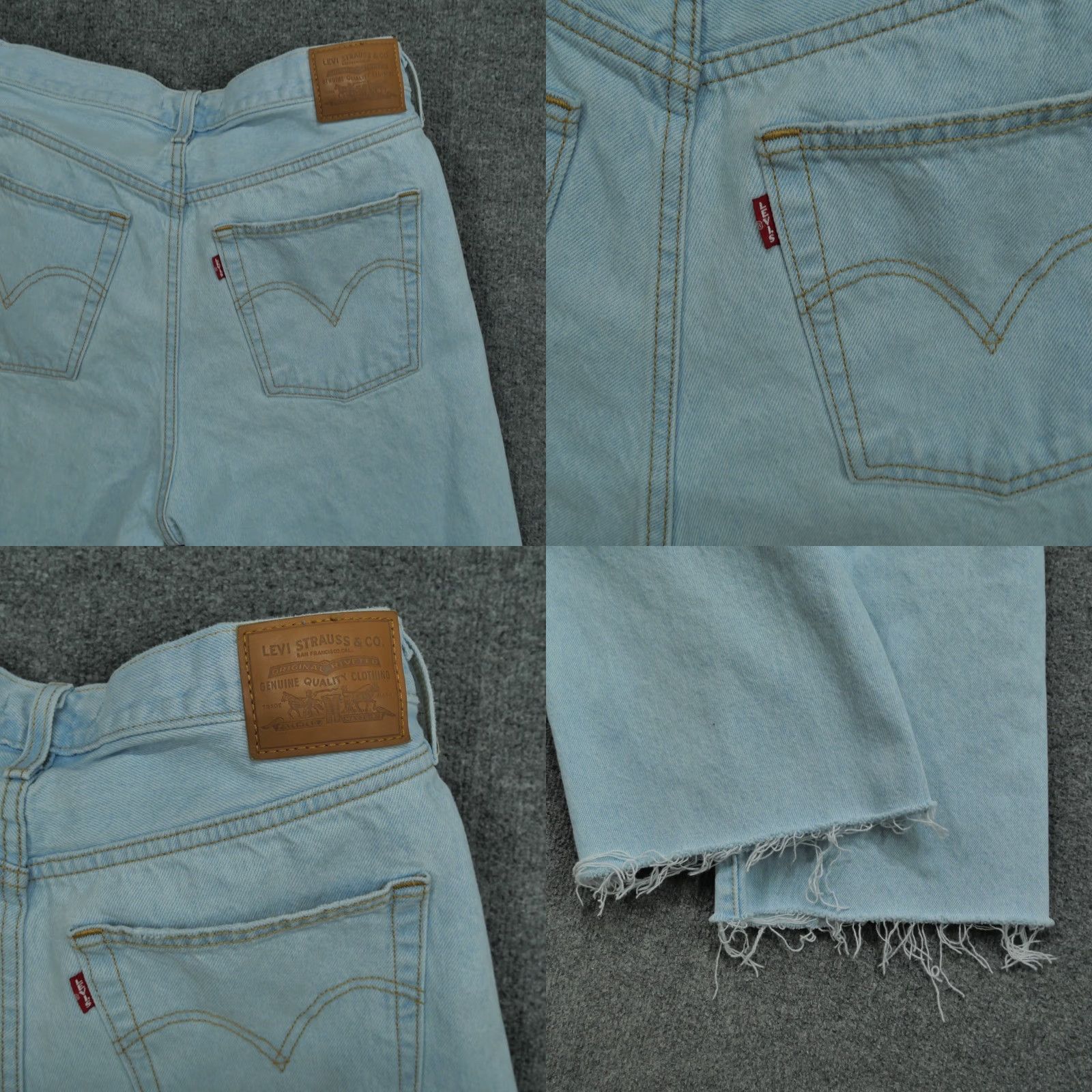 Levi's VINTAGE Levi's Jeans Women 32x27 Blue Distressed High Rise Relaxed Straight 5-Pocket Denim Pants Ladies Girls Mens Size 24" / US 00 / IT 34 - 10 Thumbnail