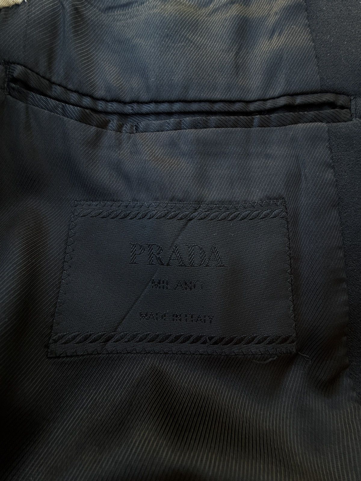 Prada Slim Fit Black Blazer Sport Jacket –Nylon Cotton Mix Size 36R - 16 Thumbnail