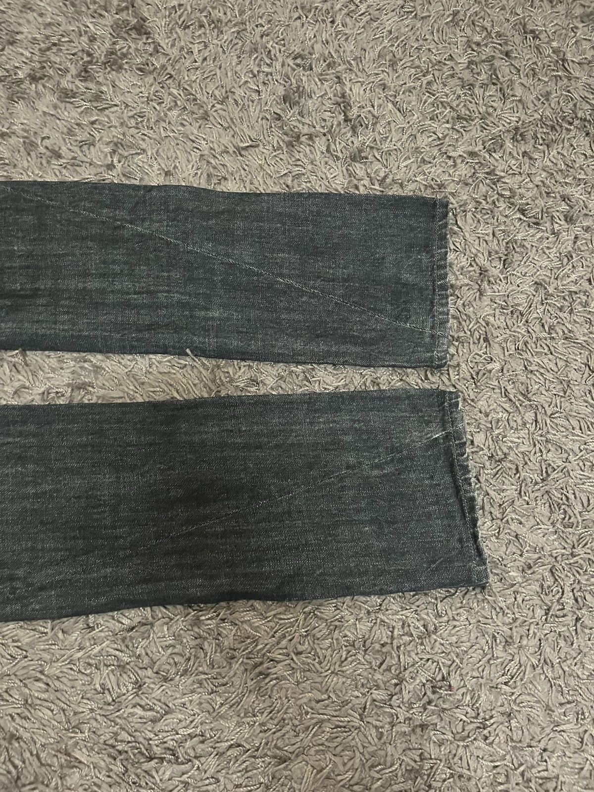 Attachment 1990s straight leg twisted stitching design #I Size US 28 / EU 44 - 8 Thumbnail