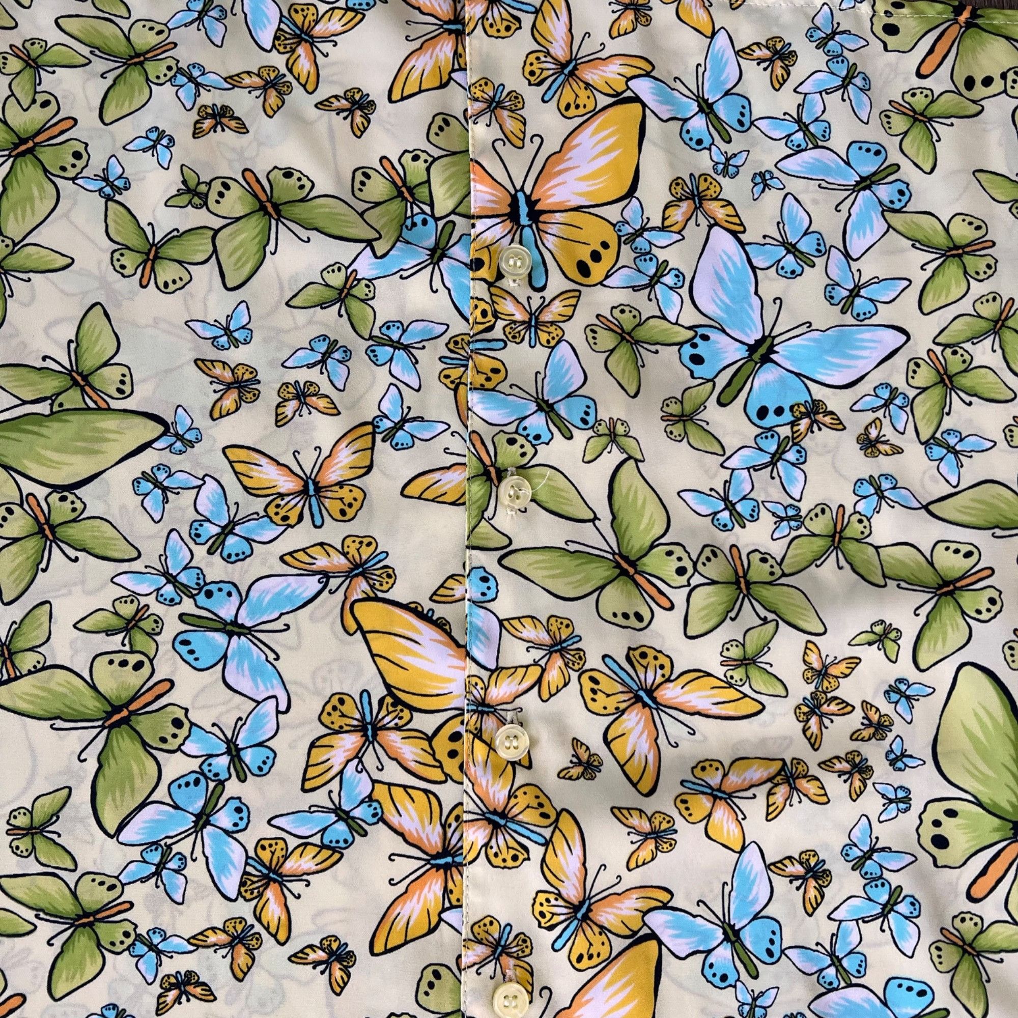 Vintage Vintage Notations Novelty Print Butterfly Print Short Sleeve Size L / US 10 / IT 46 - 5 Thumbnail