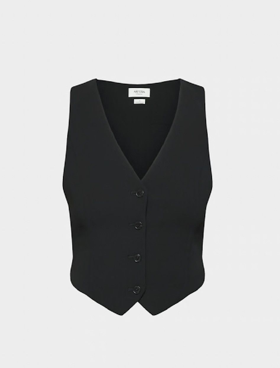 Aritzia Babaton by Aritzia Black Deniro Vest - Crepette Size S / US 4 / IT 40 - 1 Thumbnail