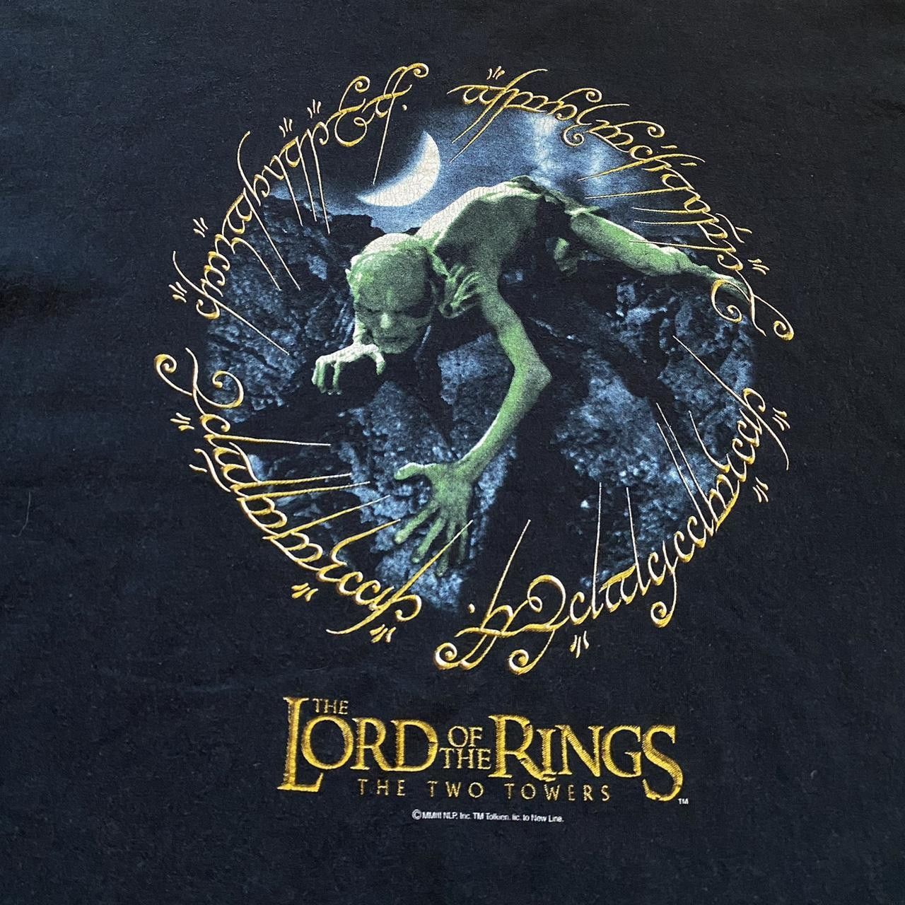 Fruit Of The Loom 2002 Two Towers Lord of the Rings Gollum black Size US M / EU 48-50 / 2 - 3 Thumbnail