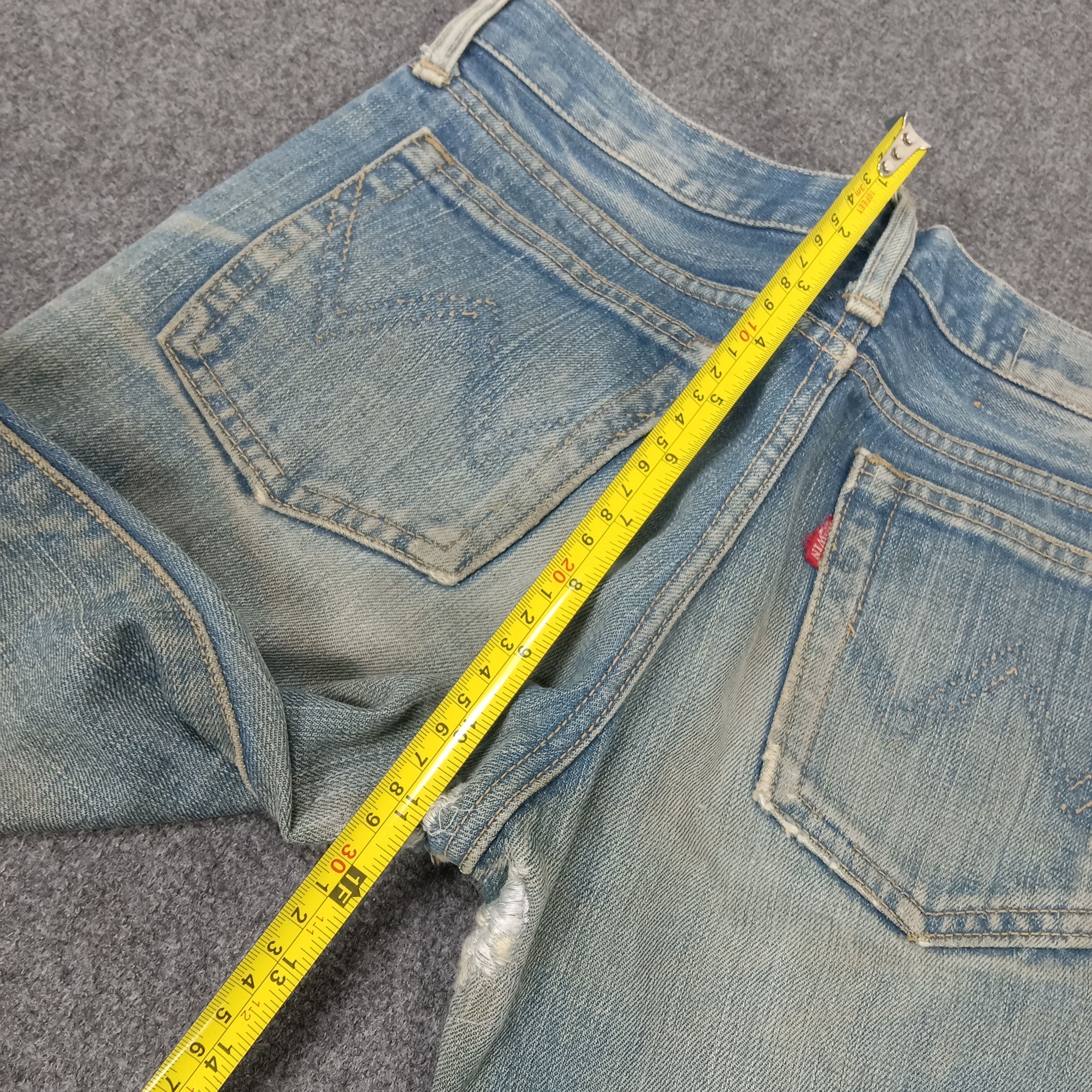 Edwin × Vintage Edwin American Distressed Style Denim Jeans Size US 26 / EU 42 - 12 Thumbnail