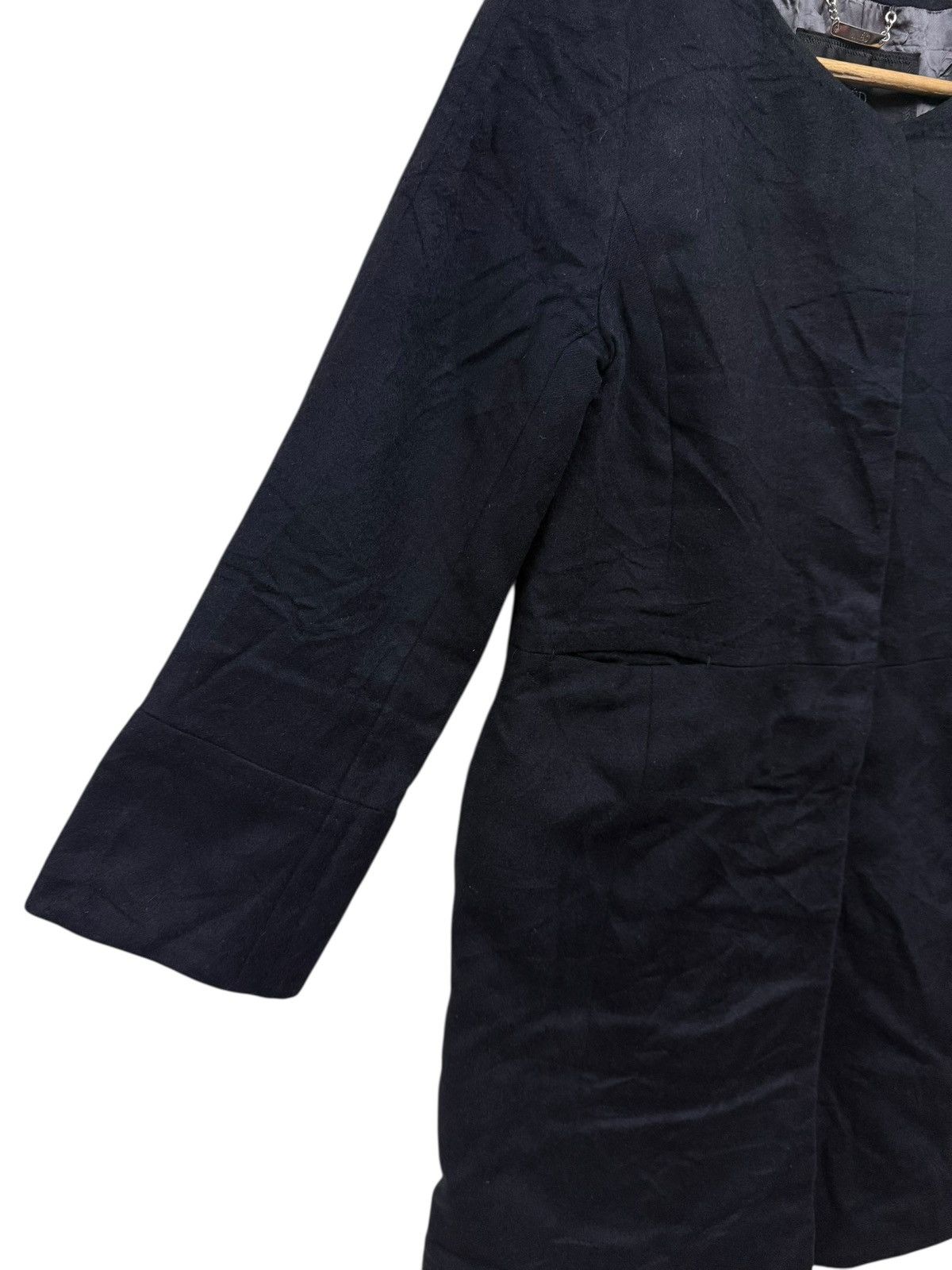 Yohji Yamamoto Ined Japan Yohji Yamamoto Collarless Coat Jacket Size S / US 4 / IT 40 - 7 Thumbnail