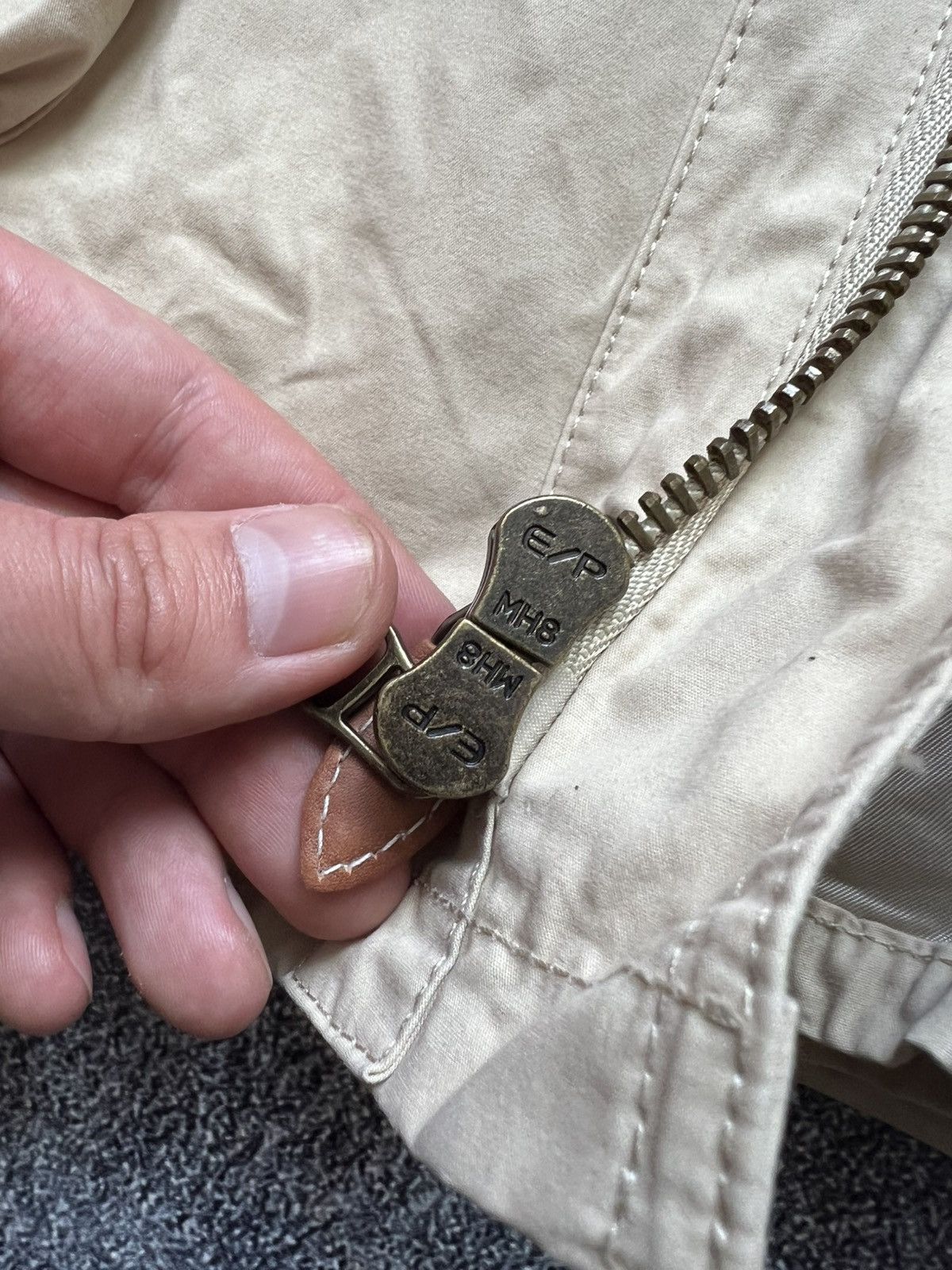 Polo Ralph Lauren × Ralph Lauren × Vintage Polo by Ralph Lauren Vintage Beige Cotton Mac Coat Jacket Size US L / EU 52-54 / 3 - 6 Thumbnail