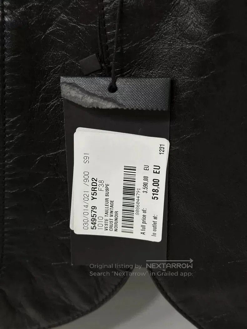 Saint Laurent Paris Saint Laurent Paris Embroidered Leather Jacket. Size US M / EU 48-50 / 2 - 4 Thumbnail