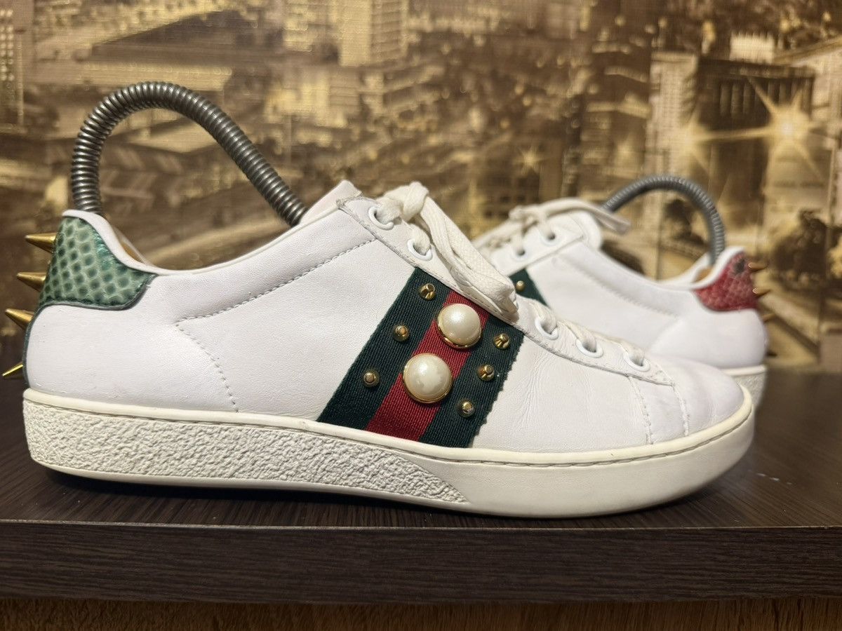 Gucci Gucci ACE Studded Pearl Size 35 1/2 Size US 5.5 / IT 35.5 - 10 Thumbnail