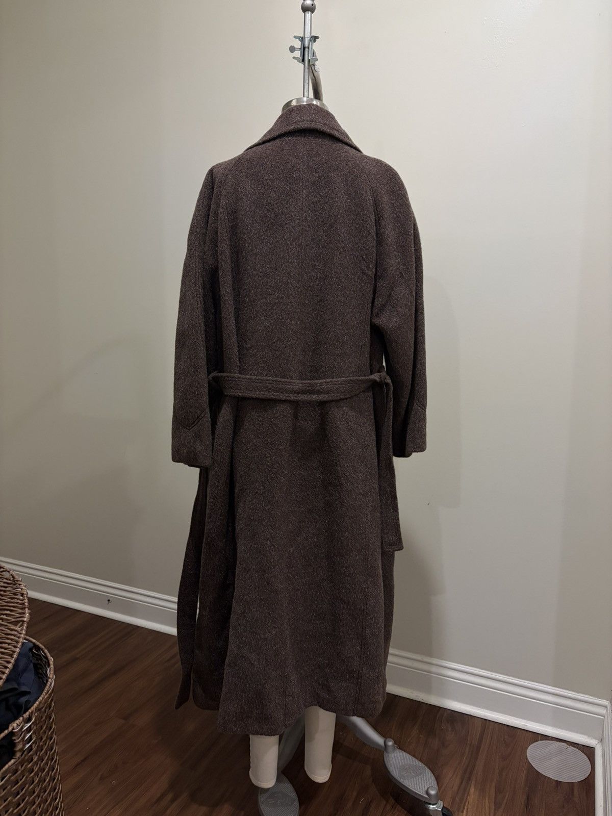 Vintage Llama wool brown coat with tortoise shell buttons Size M / US 6-8 / IT 42-44 - 8 Thumbnail