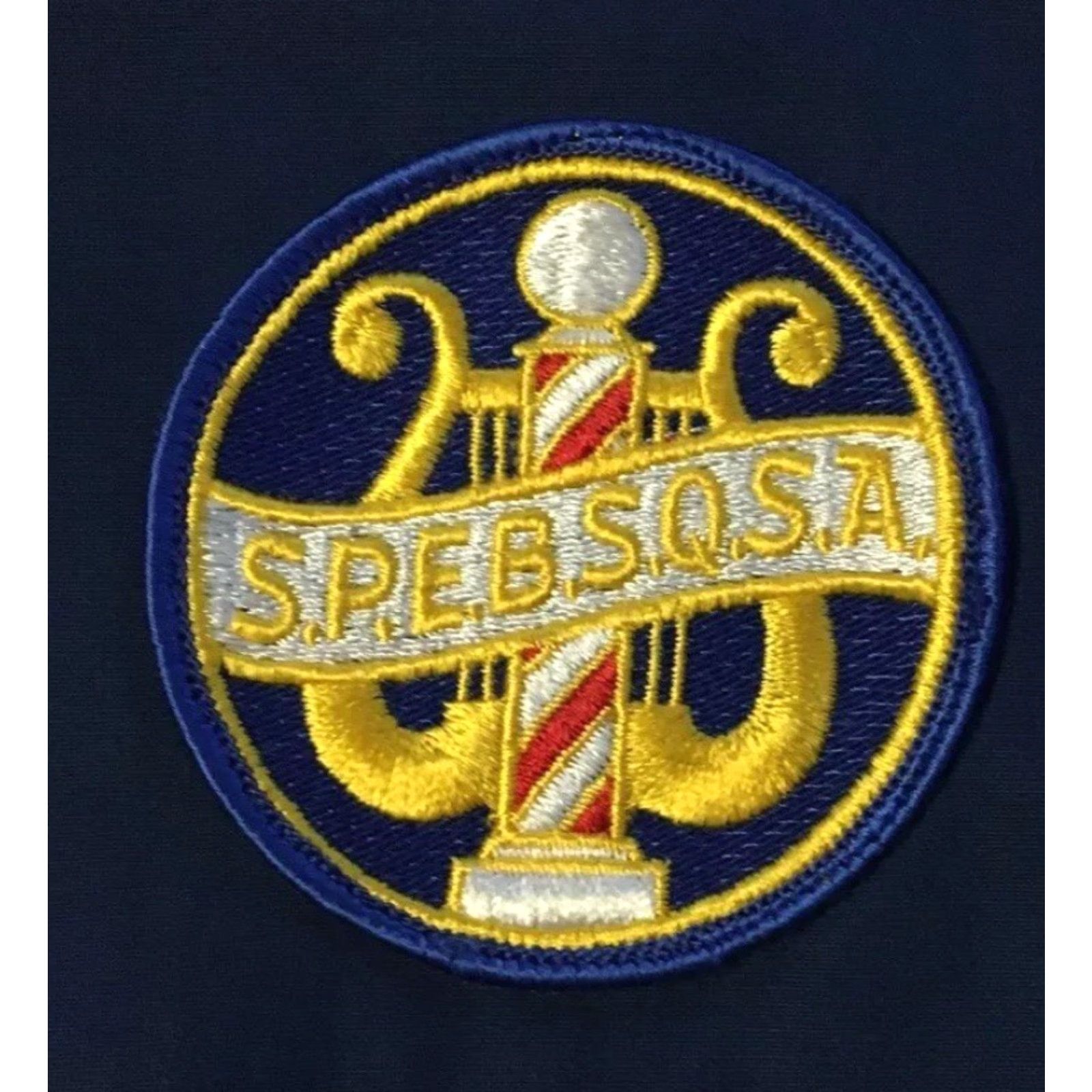 Vintage VINTAGE Barbershop Harmony Society Jacket Shirt Jacket 46 USA Blue Striped Bomber 80s 70s Punk Rock Biker Racing Mens Size US S / EU 44-46 / 1 - 5 Thumbnail