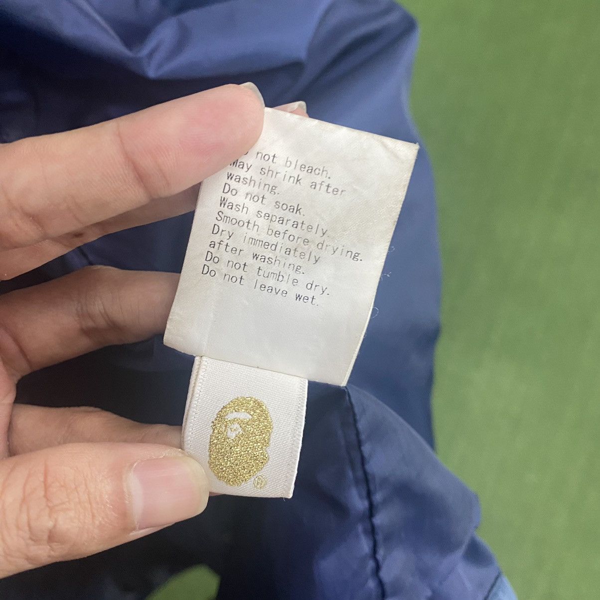 Bape A Bathing Ape Navy Blue 93 Logo Coack Jacket, size large Size US L / EU 52-54 / 3 - 18 Thumbnail