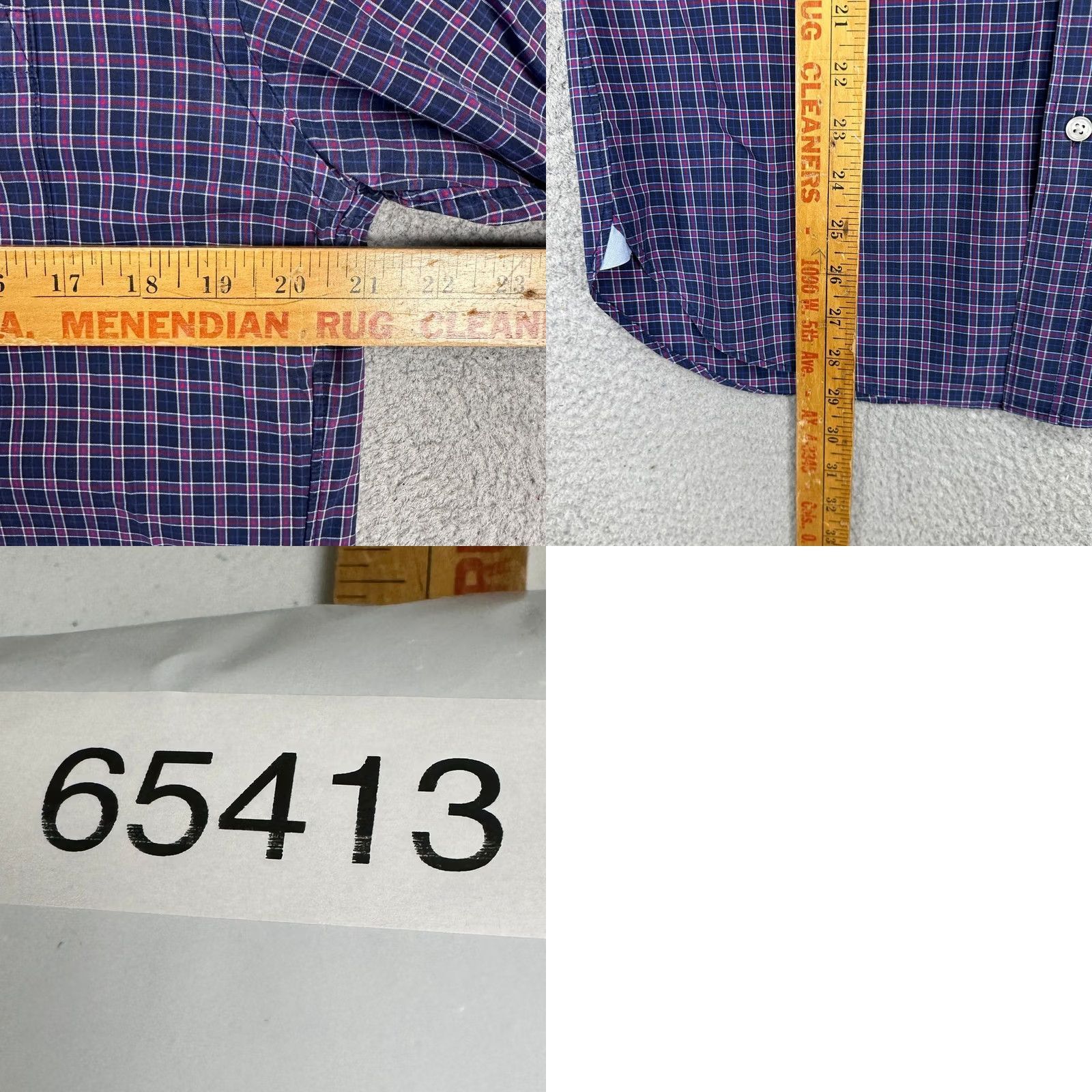Vintage J Crew Button Down Shirt Mens Medium Blue Red Plaid Long Sleeve Pocket Cotton Size US M / EU 48-50 / 2 - 8 Thumbnail