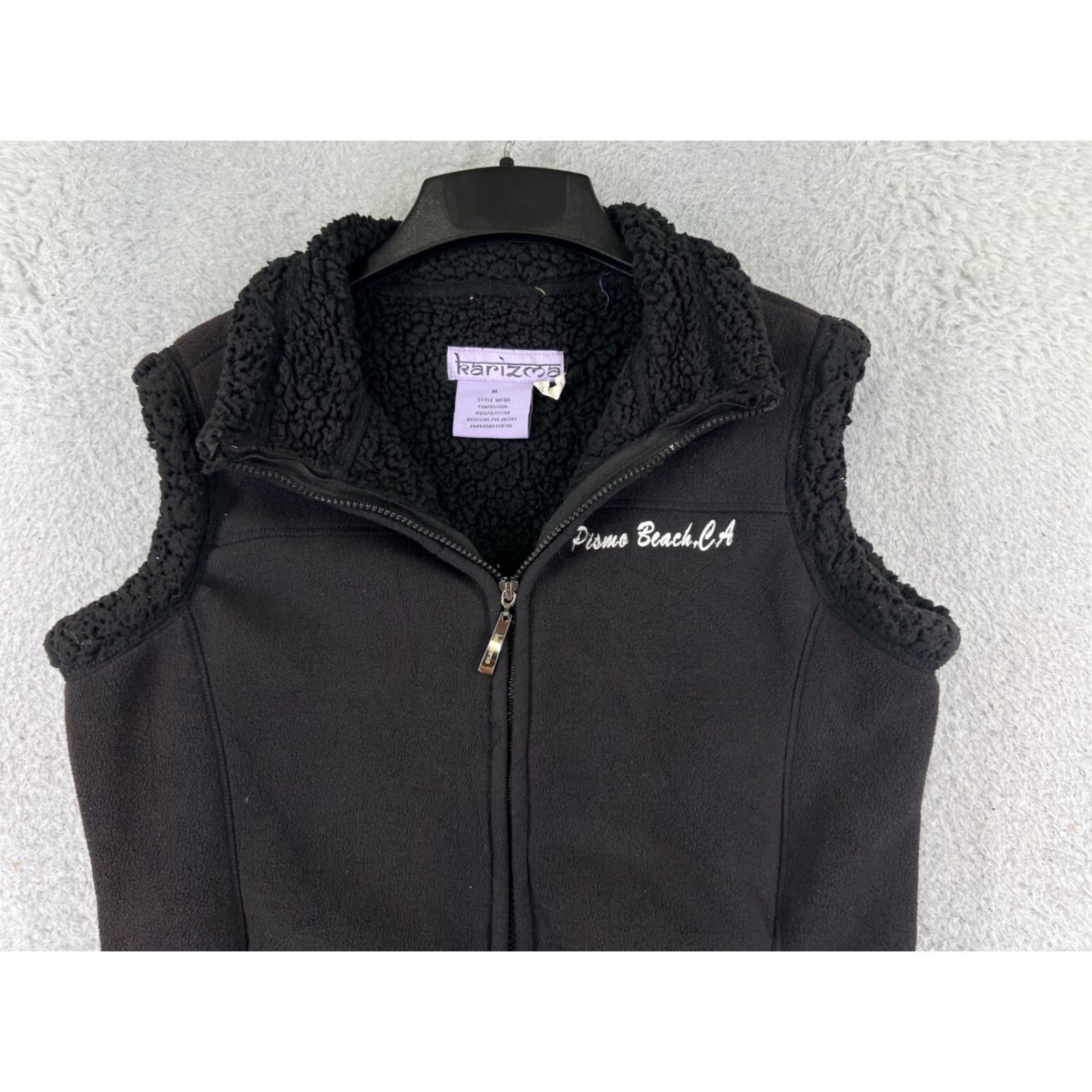 Vintage VINTAGE Karizma Vest Womens M Black Full Zip Polyester Fleece Size M / US 6-8 / IT 42-44 - 4 Thumbnail