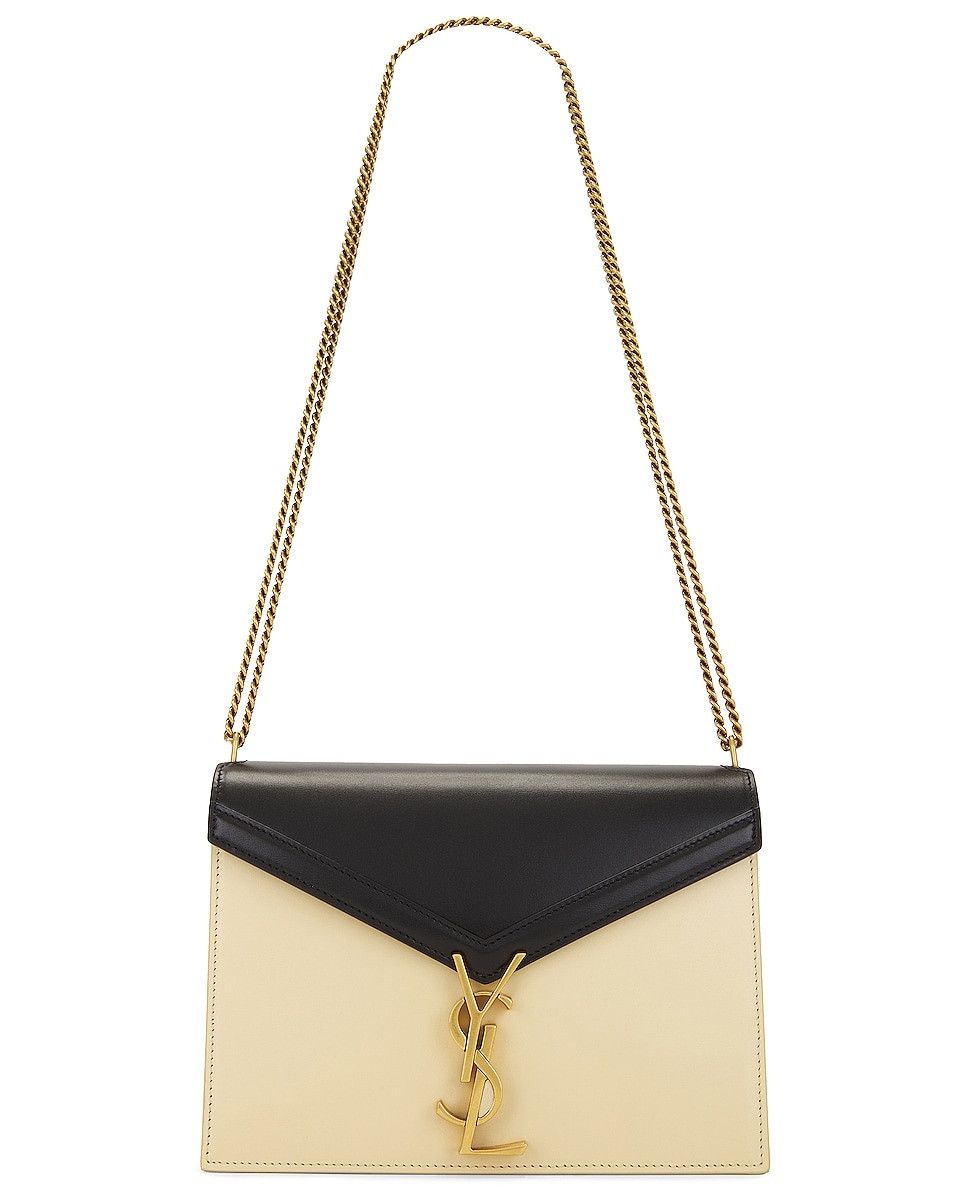 Saint Laurent Paris o1bcso1str0425 Size: OS/Cassandra Chain Bag in Black/Cream Size ONE SIZE - 2 Thumbnail