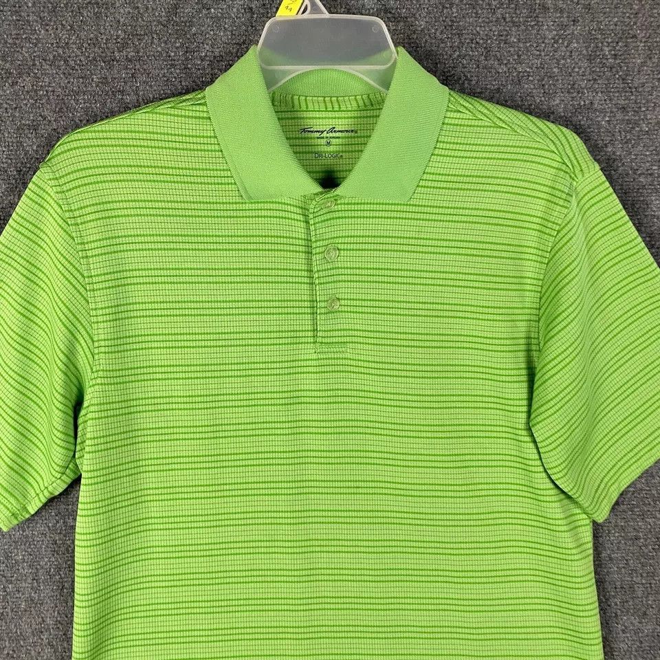 Other Tommy Armour Polo Men's Medium Green Striped Polyester M Size US M / EU 48-50 / 2 - 2 Thumbnail