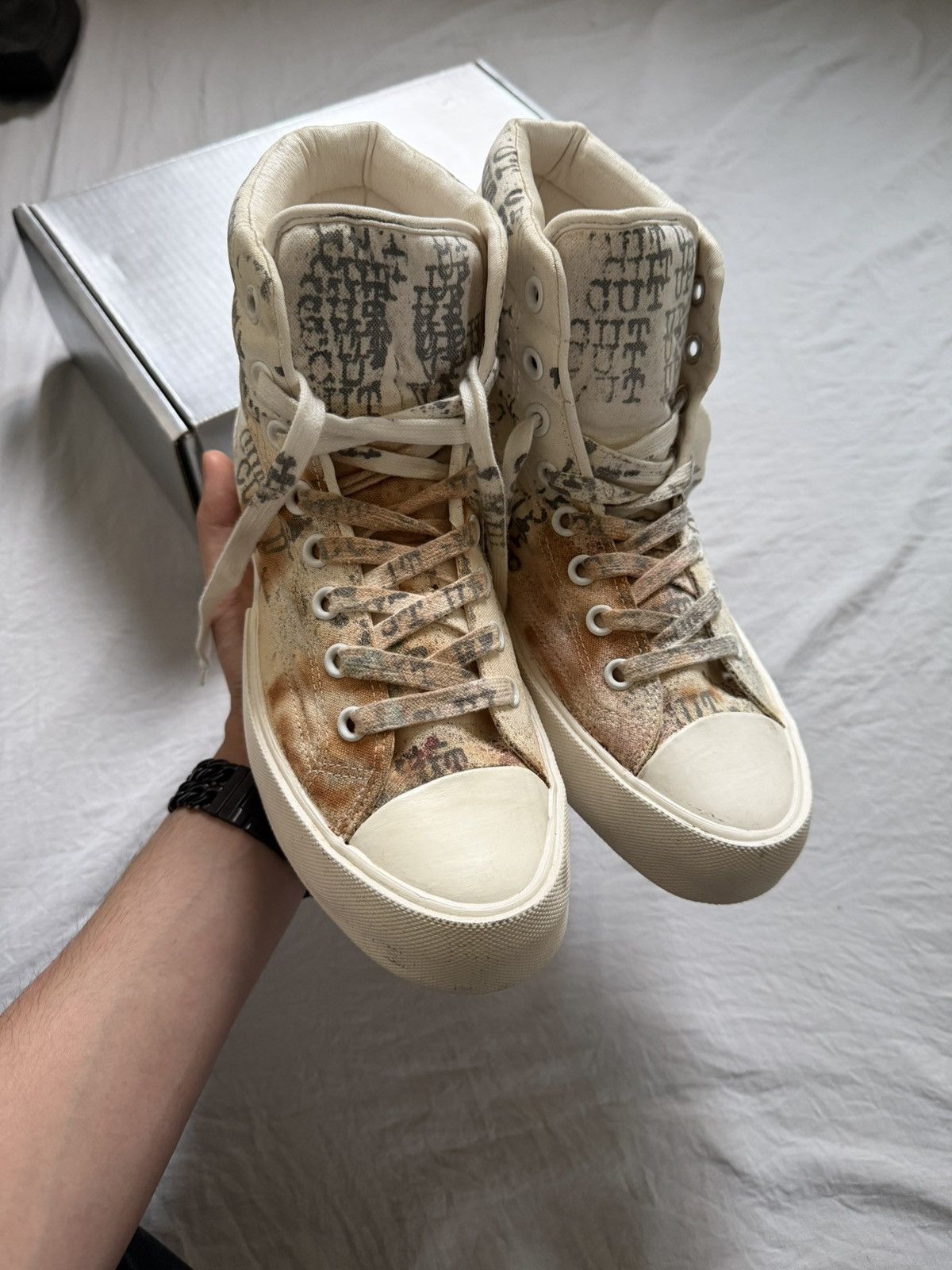 Number (N)ine Number nine ss02 cut up boots Size US 8 / EU 41 - 3 Thumbnail