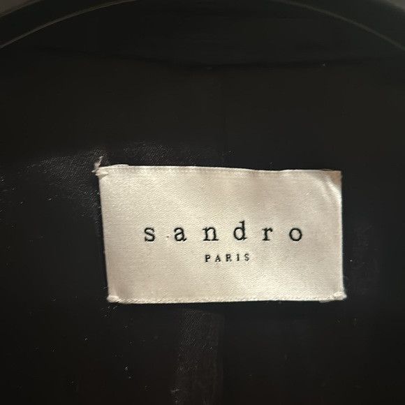 Sandro ✅SANDRO 48/M 100% wool blue blazer single breasted Size 48R - 8 Thumbnail