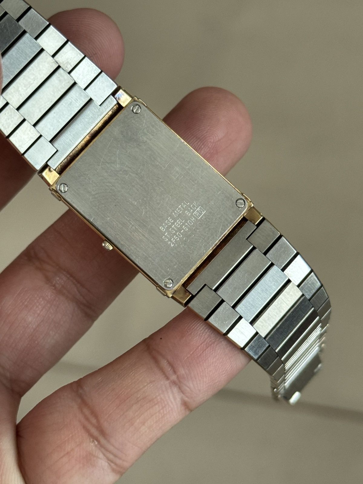 Seiko VINTAGE SEIKO LASSALE TANK SLIM DRESS WATCH JAPAN Size 26 - 6 Thumbnail