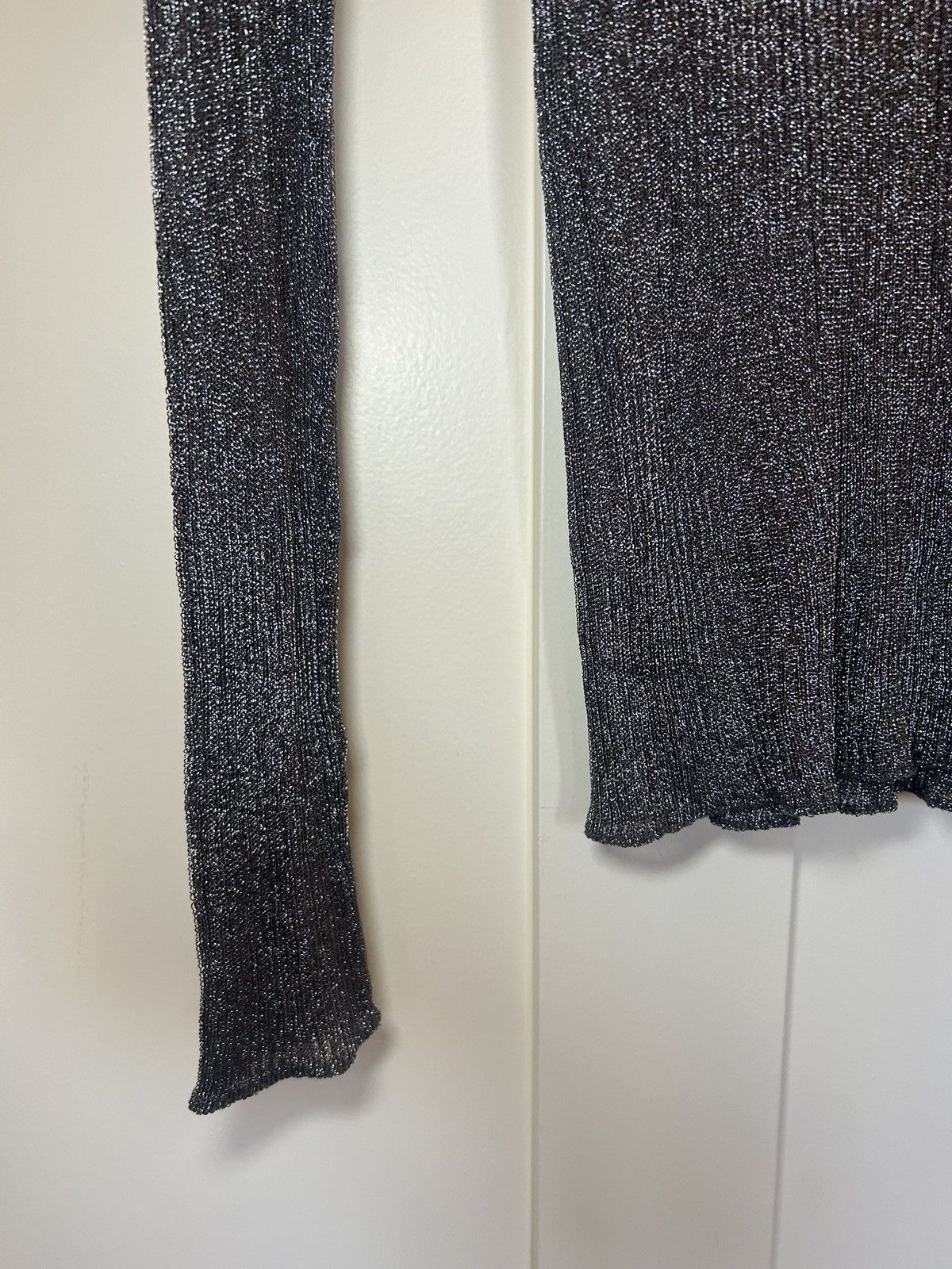 Vintage Vintage chainmail knit mesh fitted high neck long sleeve Size US L / EU 52-54 / 3 - 6 Thumbnail