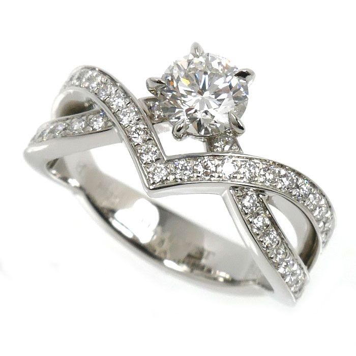 Other Chaumet Chaumet Josephine Amour D’Aigrette Pt950 Diamond Ring Size 8 Precious Metal Ring J84089 DUTY FREE for USA Size ONE SIZE - 1 Thumbnail