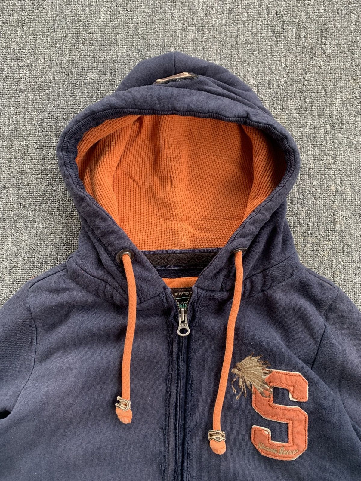 Japanese Brand Japanese Shane Sick Sunfaded Distressed Vintage Zip Hoodie Size US S / EU 44-46 / 1 - 2 Thumbnail