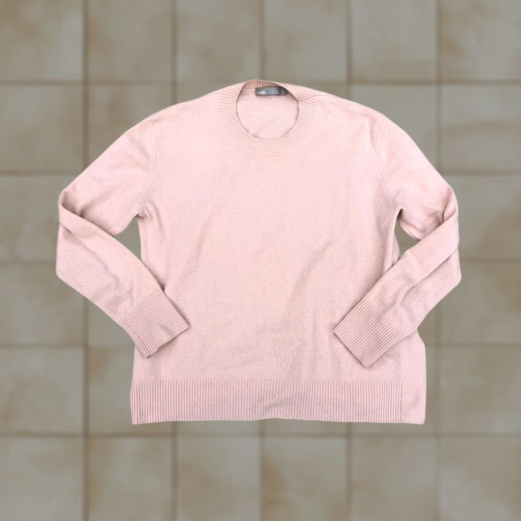 Vince Vince 100% Cashmere Pullover Sweater Women's Small Pink Long Sleeve Shirt Pullover Womens Moved for Search Size S / US 4 / IT 40 - 1 Thumbnail