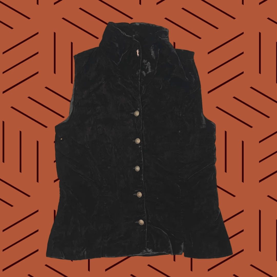 Vintage VINTAGE Breeches Waistcoat Womens Size 14 Dark Brown Witchy Whimsigoth USA Shirt Womens 14 Brown Gothic Retro 90s Y2K Size XL / US 12-14 / IT 48-50 - 1 Thumbnail