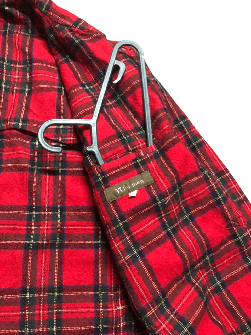 Yohji Yamamoto Vintage Yohji Yamamoto Y's For Men Wool Red Plaid Jacket Size US M / EU 48-50 / 2 - 13 Thumbnail