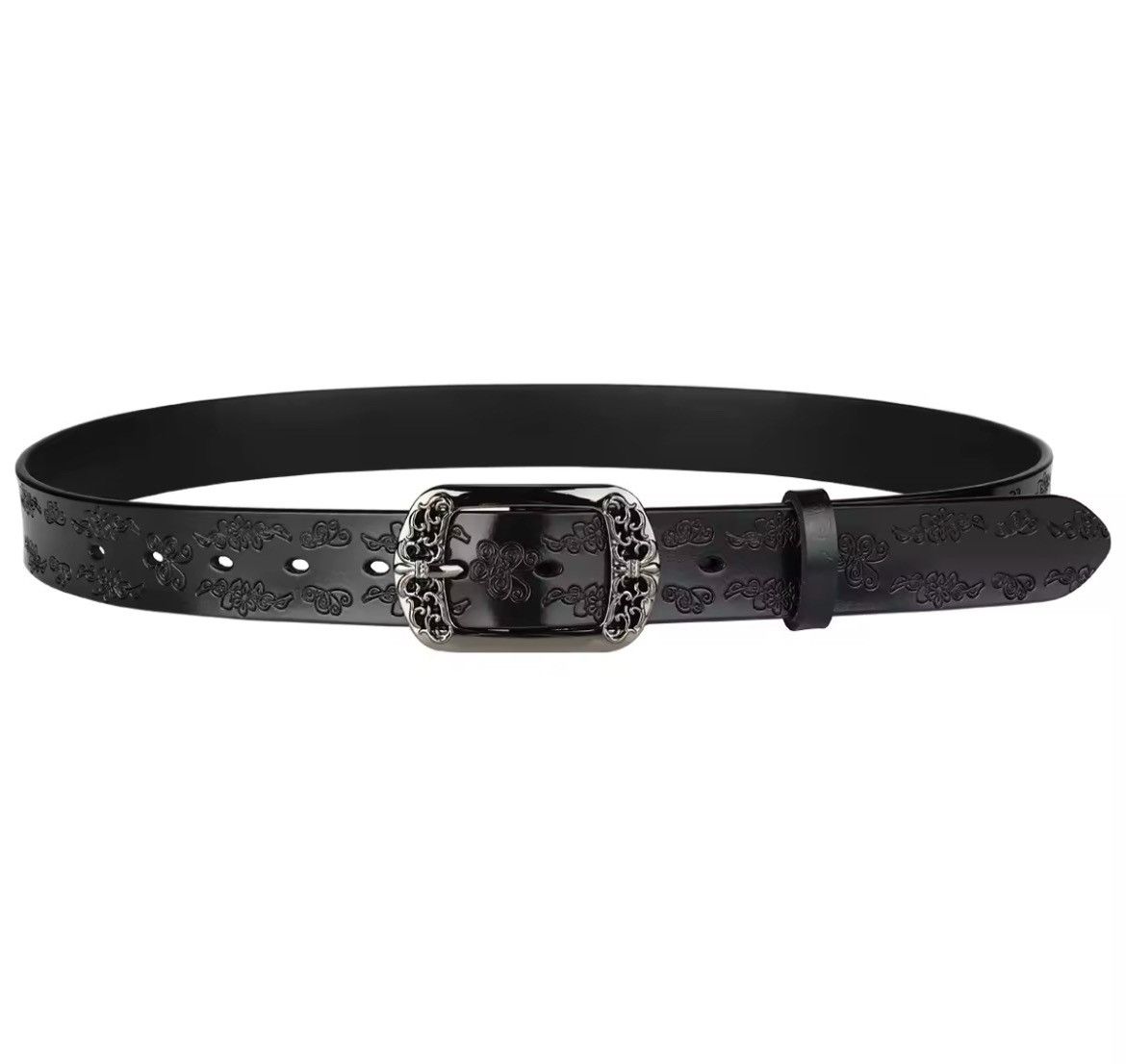 Cowboy Equipment × Vintage vintage style american western floral design black belt Size ONE SIZE - 6 Thumbnail