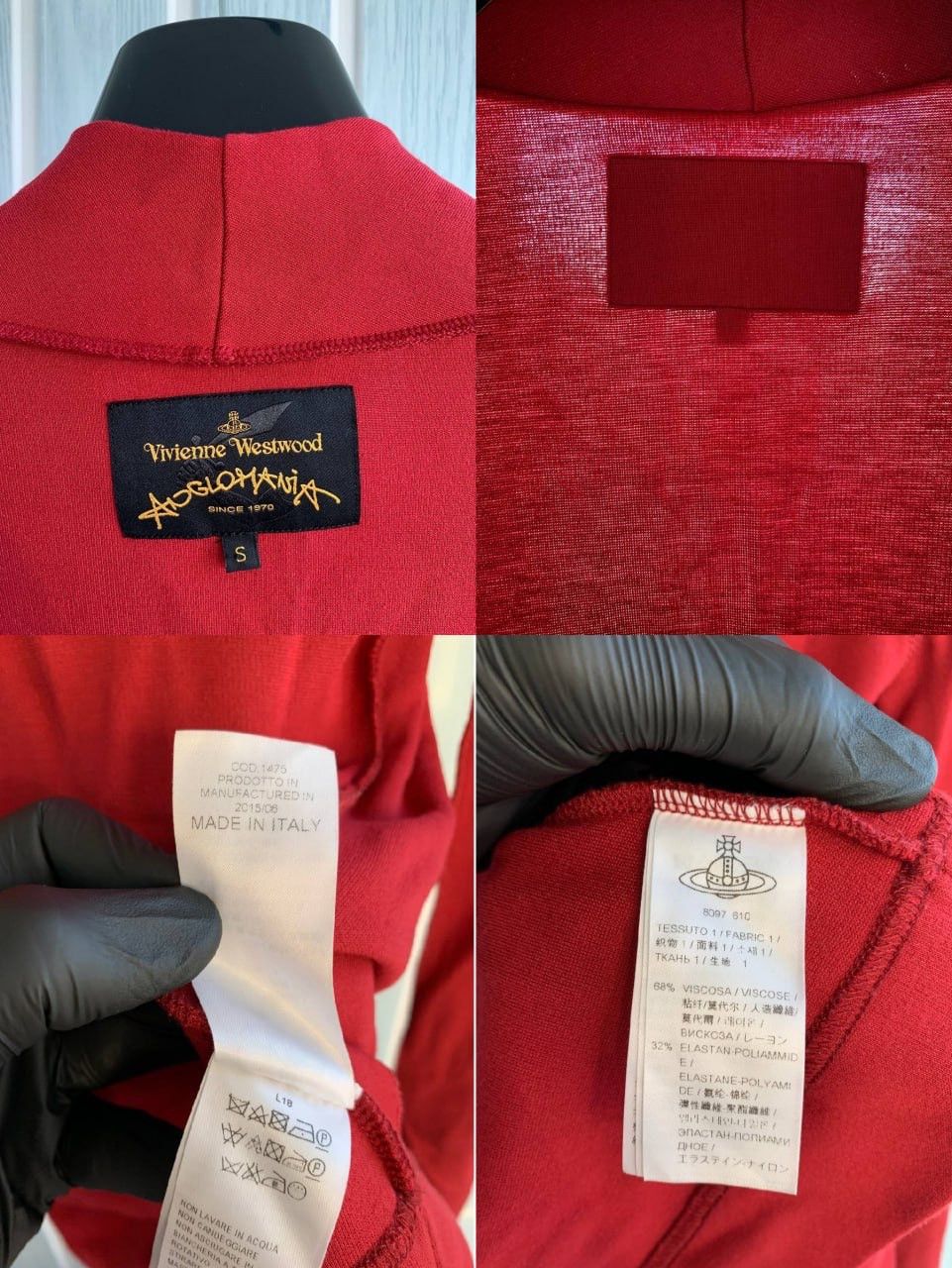 Designer × Vivienne Westwood Vivienne Westwood Anglomania Red Asymmetric Wrap Blouse Size S / US 4 / IT 40 - 21 Thumbnail