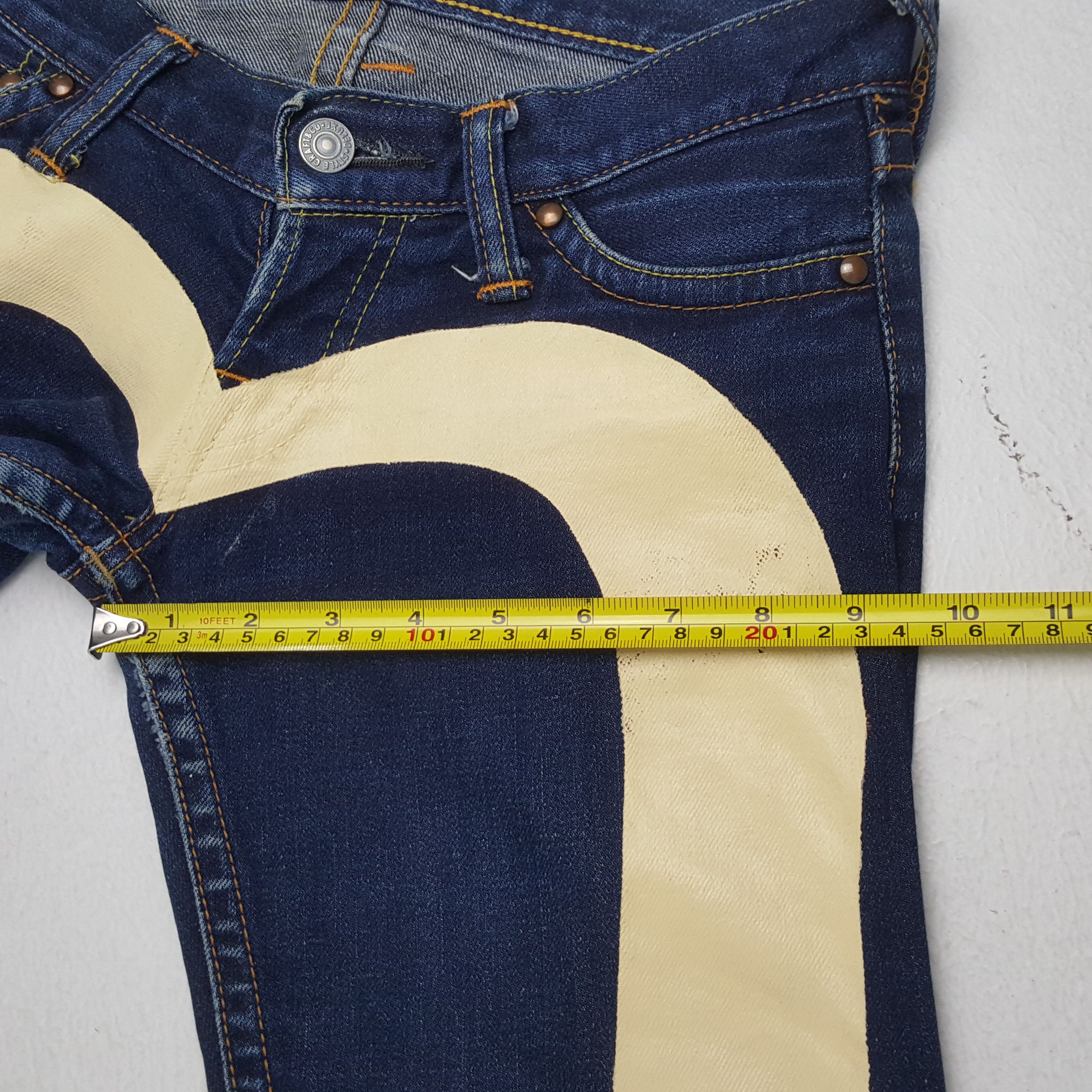 Evisu × Japanese Brand × Vintage EVISU Women Jeans Streetwear Custom Daicock Style Size 28" / US 6 / IT 42 - 9 Thumbnail