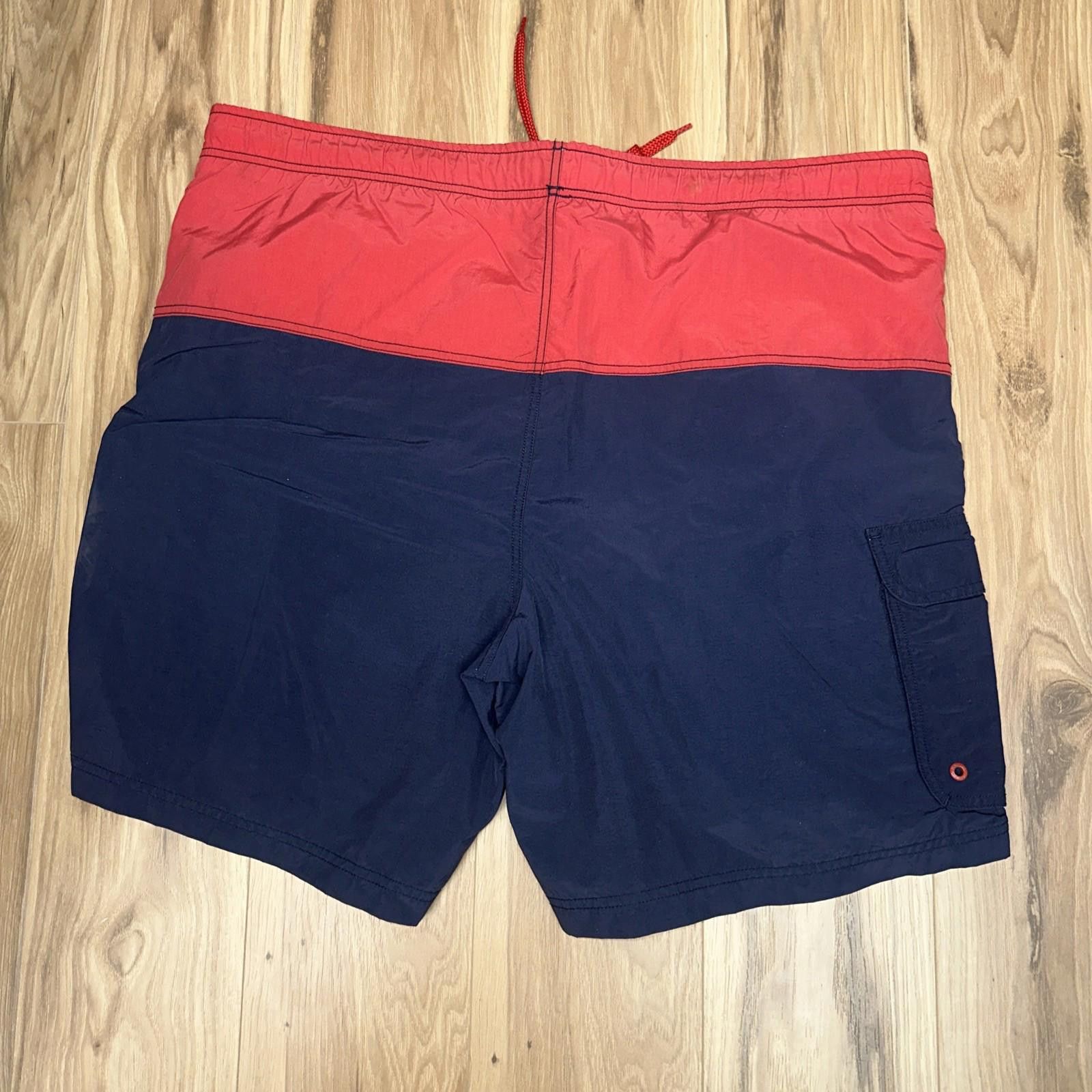 Nautica Nautica Mens Swim Trucks Size XL Red, White, Navy Drawstring Size US 36 / EU 52 - 8 Thumbnail