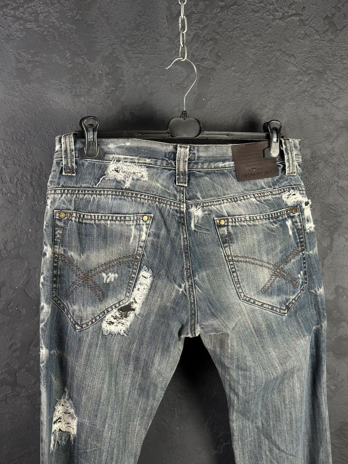 Absolut Joy Absolut Joy Distressed Faded Denim Jeans Size US 34 / EU 50 - 9 Thumbnail