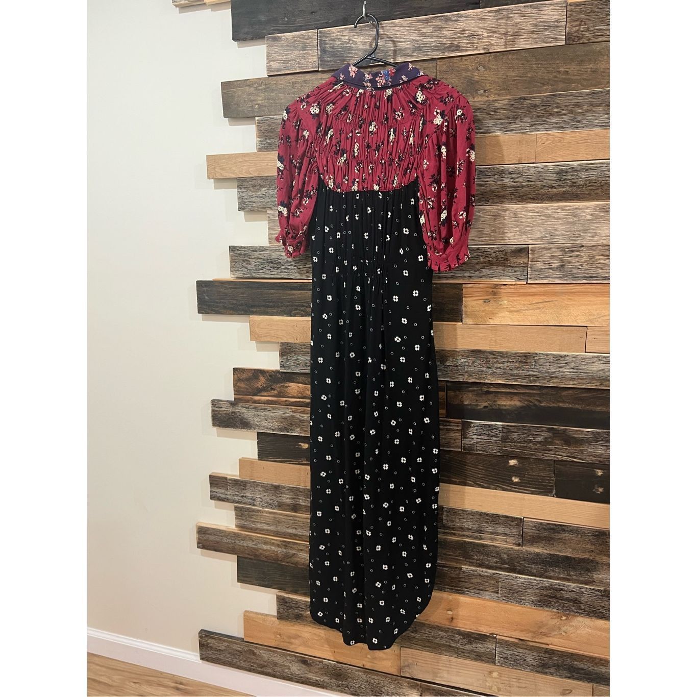 Free People FREE PEOPLE NWT Nora midi dress in black/red Size S Size S / US 4 / IT 40 - 12 Thumbnail