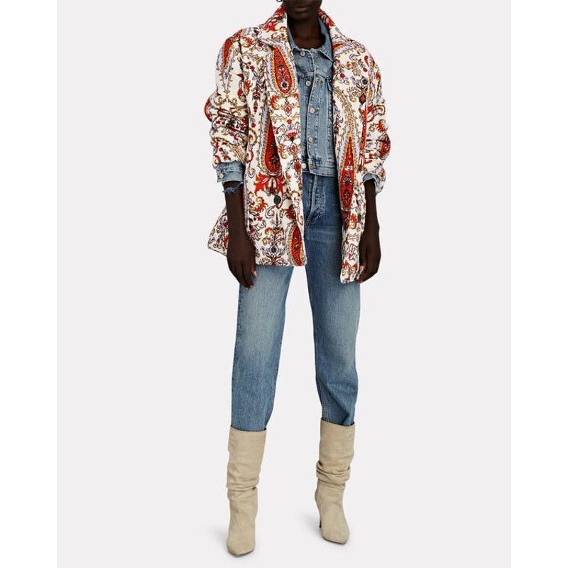 Mara Hoffman NWOT MARA HOFFMAN Levine Paisley Quilted Coat sz L Size L / US 10 / IT 46 - 1 Thumbnail