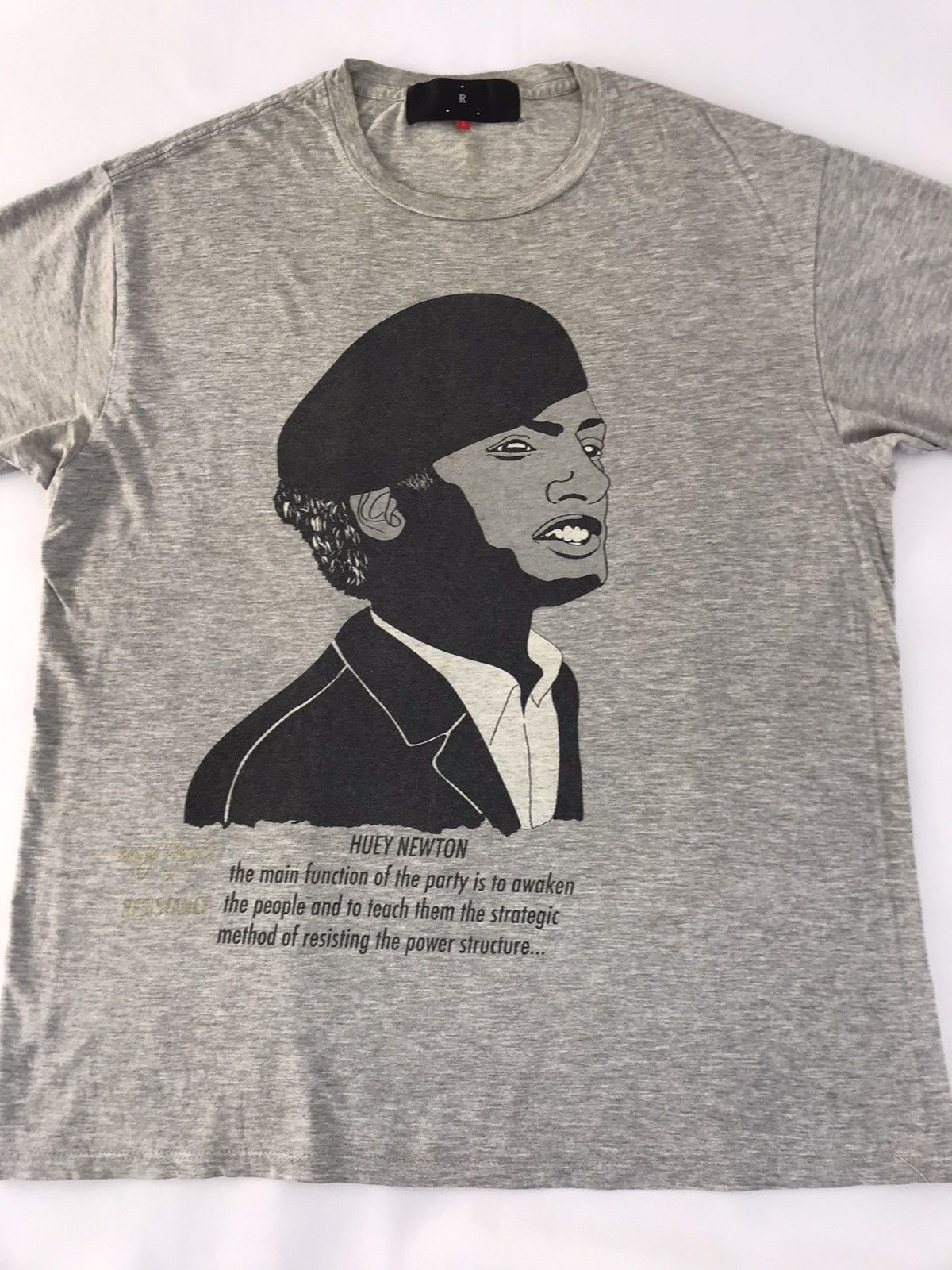 Vintage Huey Newton X Resistance American Revolution Activist Tee Size US L / EU 52-54 / 3 - 3 Thumbnail