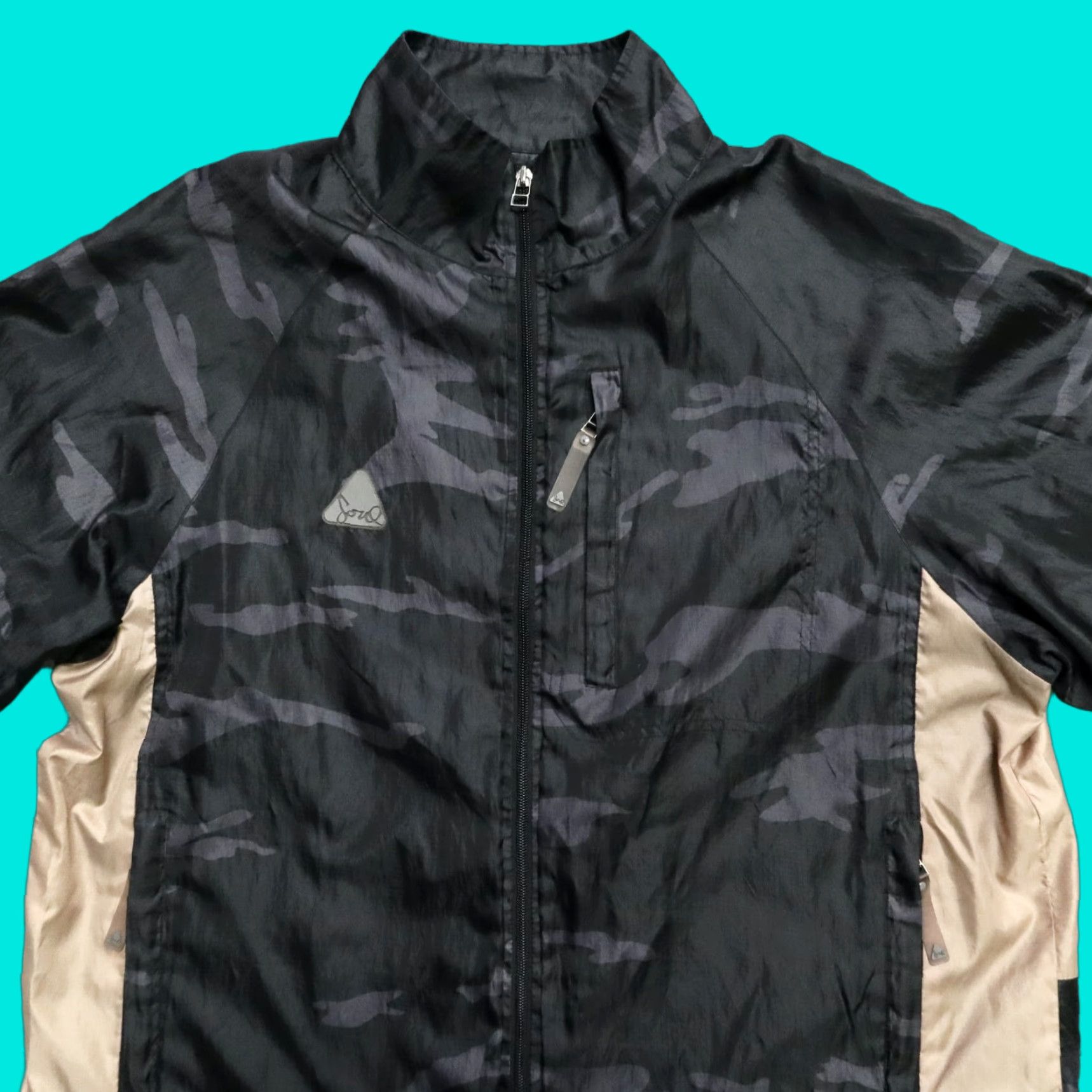 Vintage VINTAGE Triple 5 Soul Camo Nylon Windbreaker Jacket Mens L Black Size US L / EU 52-54 / 3 - 1 Thumbnail