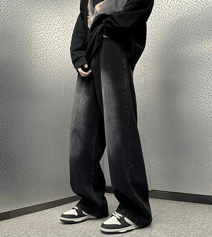Japanese Brand × Jean Vintage loose distressed oversize American casual jeans Size US 32 / EU 48 - 1 Thumbnail