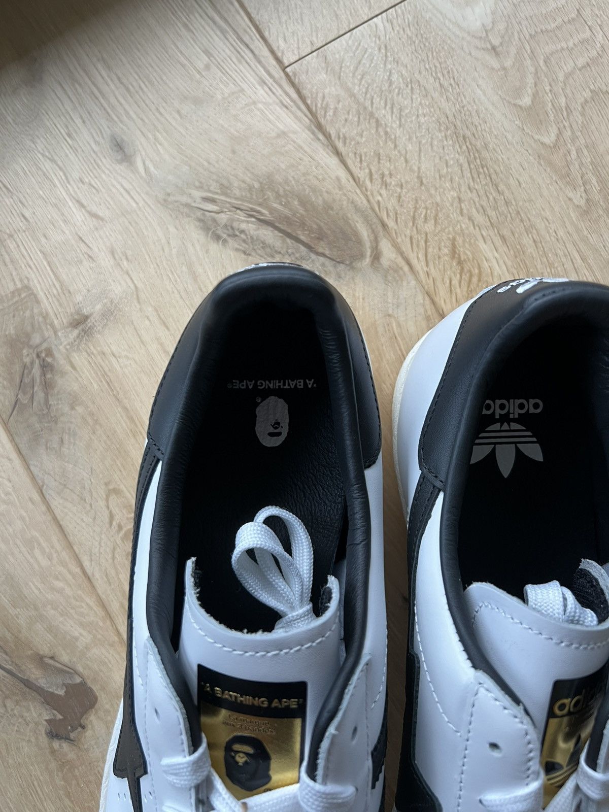 Adidas × Bape adidas Superstar 80s BAPE-Exclusive White Black_Deadstock Size US 11 / EU 44 - 9 Thumbnail