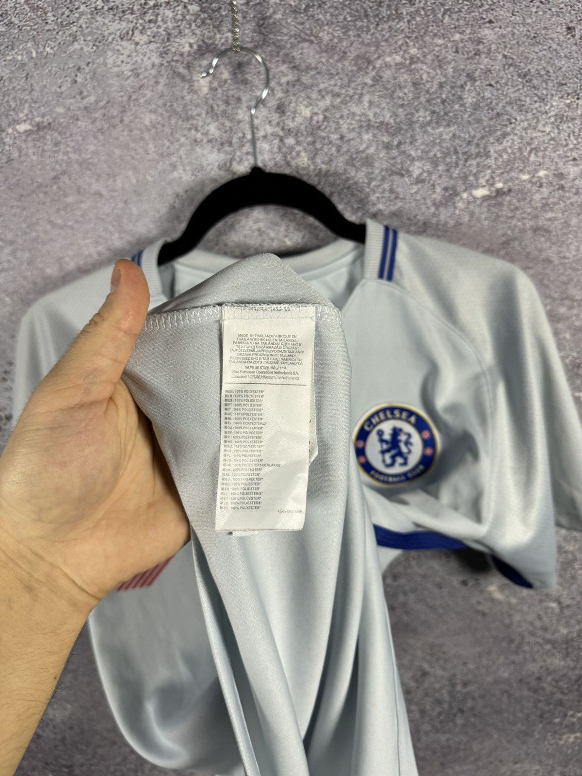 Chelsea Soccer Vintage Chelsea 2017/18 Away Nike Jersey Blokcore Small Size US S / EU 44-46 / 1 - 12 Thumbnail
