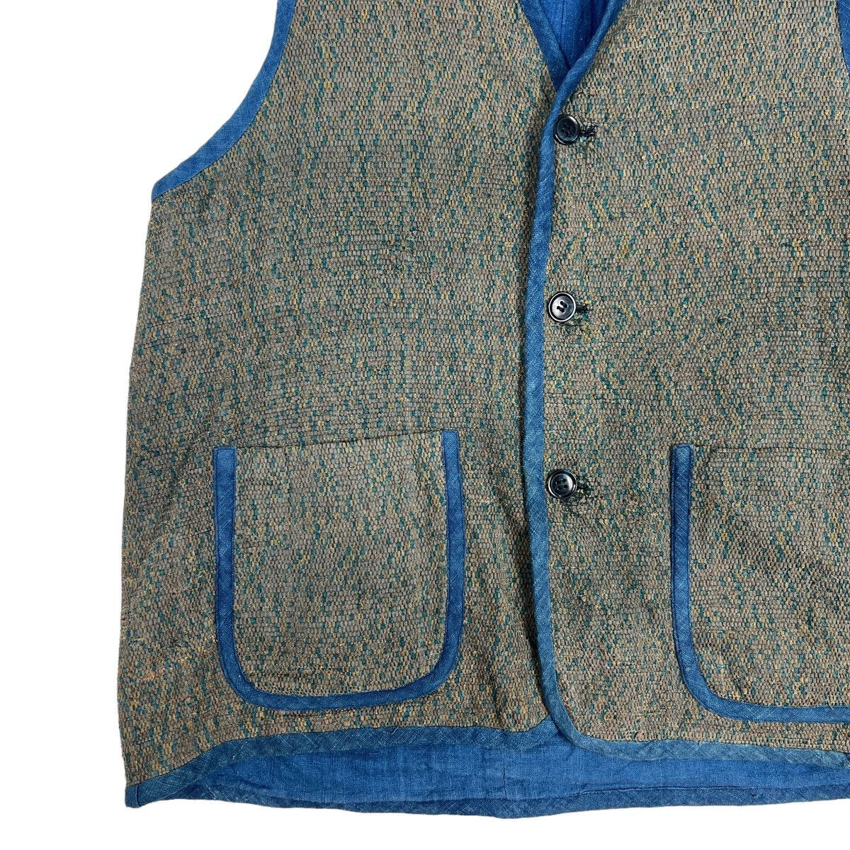 Indigo 🔥 VINTAGE 70s INDIGO BROWN BEACH VEST TANK TOP Size US M / EU 48-50 / 2 - 4 Thumbnail