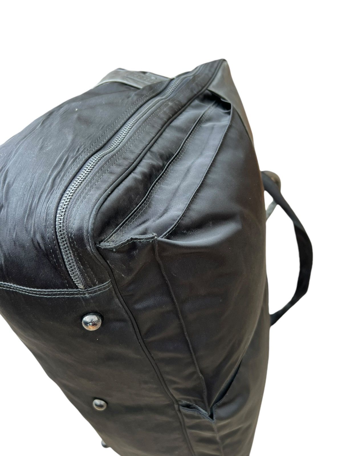 Barneys New York Vintage 90s Barneys New York Leather Nylon 2 Way Bag Huge Size ONE SIZE - 19 Thumbnail