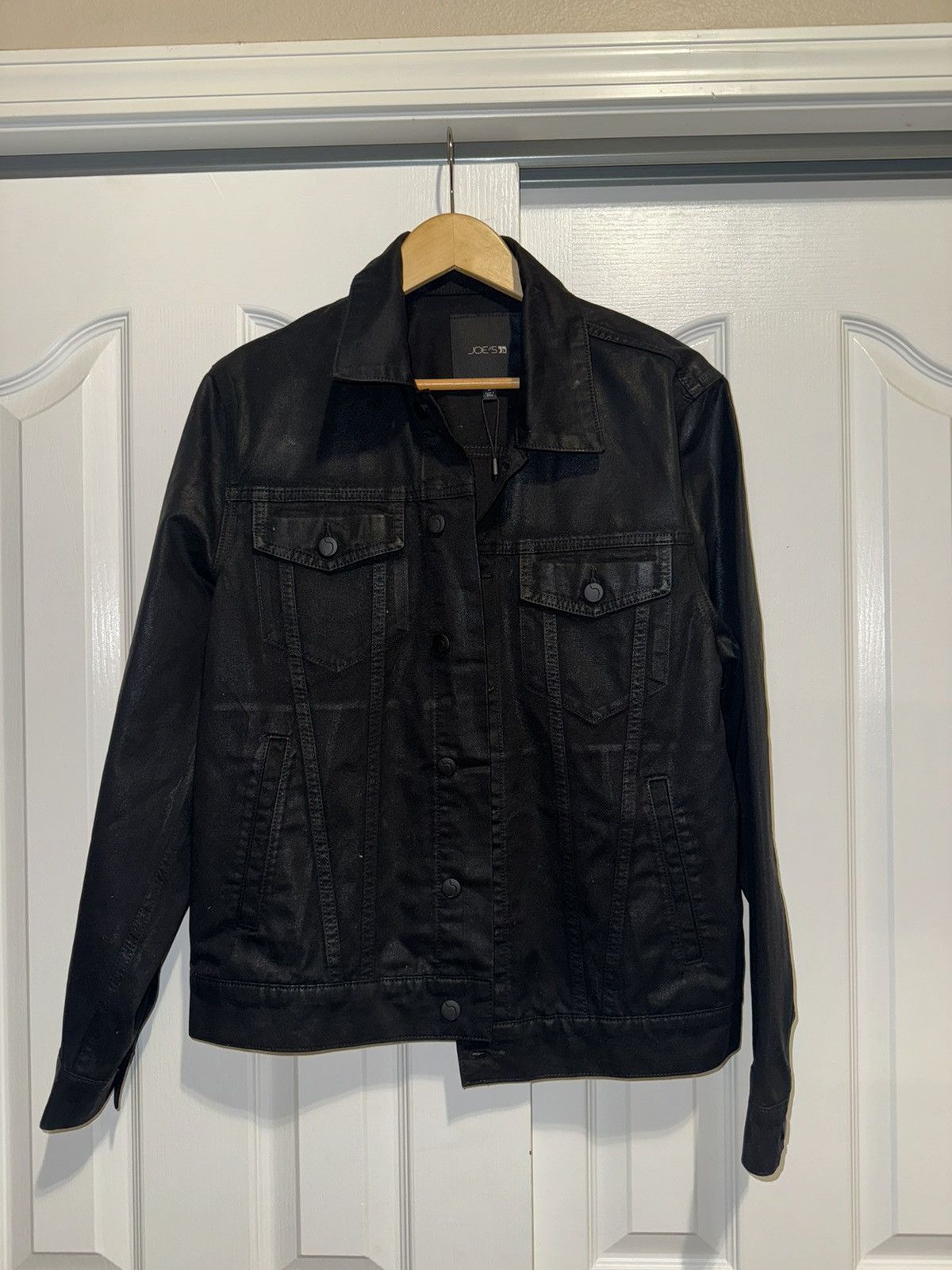 Joe's Black Coated Jacket Size US M / EU 48-50 / 2 - 1 Thumbnail