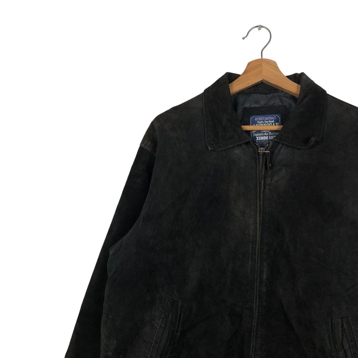 Japanese Brand 🔥VINTAGE GENUINE LEATHER JACKET XENON MEN ISSEY MIYAKE Size US L / EU 52-54 / 3 - 9 Thumbnail