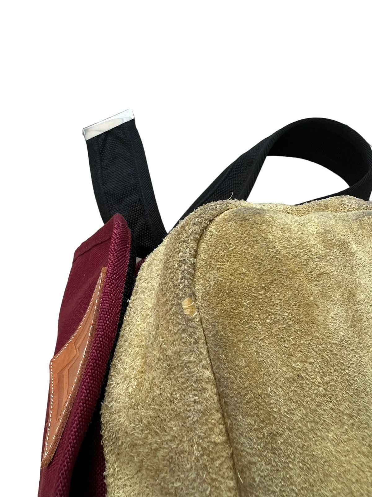 Vintage Anonym Japan Hand Made Nylon Leather Maroon Messenger Bag Size ONE SIZE - 16 Thumbnail