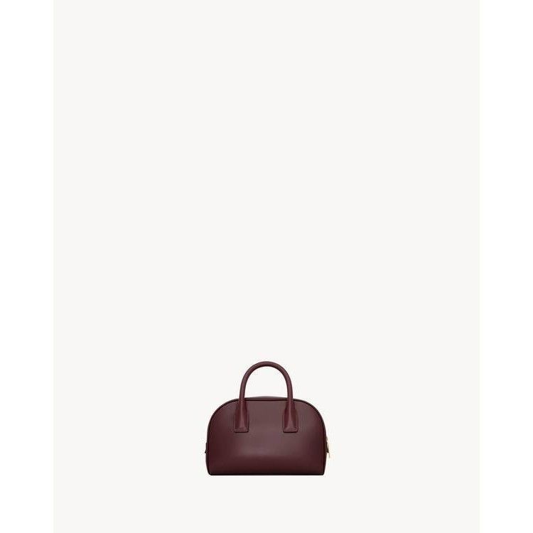 Saint Laurent Paris SAINT LAURENT Boston Mini Bordeaux Leather Top Handle Bag Ne Size ONE SIZE - 3 Thumbnail
