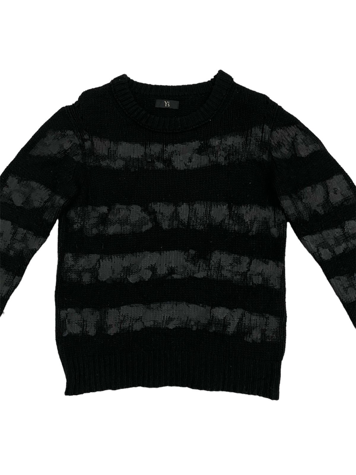 Yohji Yamamoto Archival Y’s By Yohji Yamamoto Stripe Coated Knitwear Size US M / EU 48-50 / 2 - 4 Thumbnail